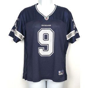 Nike On Field NFL Dallas Cowboys #9 Tony Room Jersey Blue Womens Size Large L